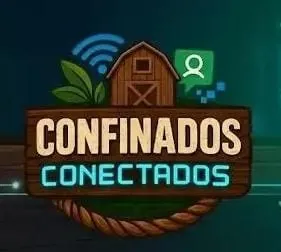 Logótipo da plataforma Confinados Conectados, reality-show virtual